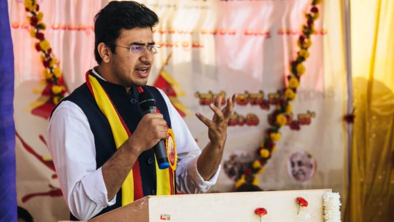 ഡിഎംകെ ആന്റി ഹിന്ദു : ബിജെപി യുവ നേതാവ് തേജസി സൂര്യ
