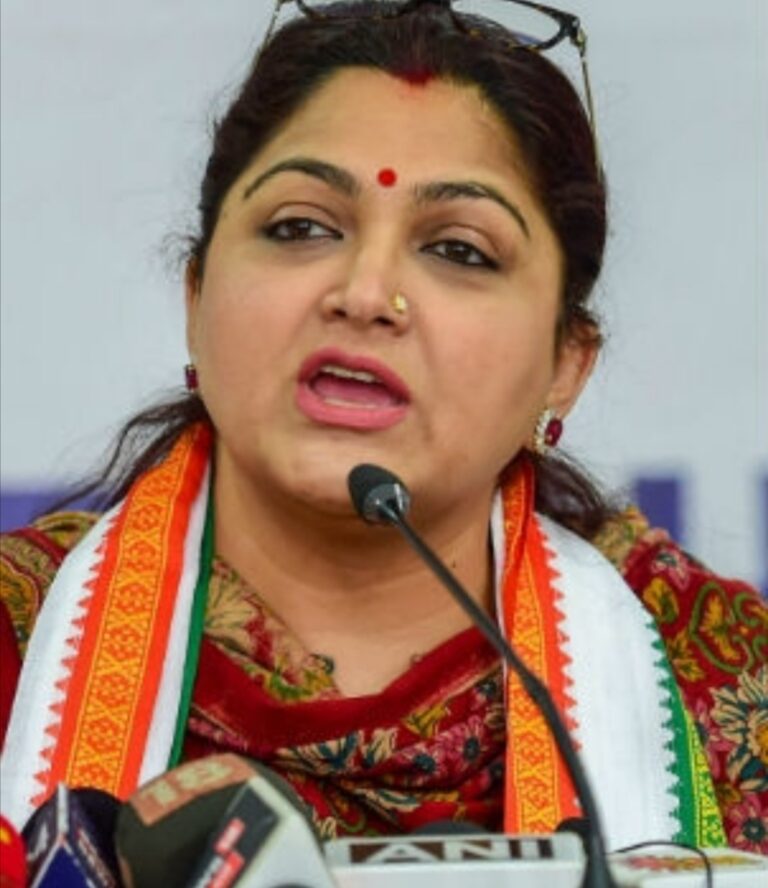 നടി ഖുശ്ബു നാമനിര്‍ദ്ദേശ പത്രിക സമർപ്പിച്ചു