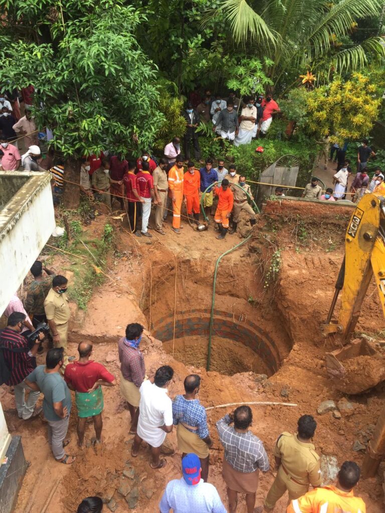 എടച്ചേരിയില്‍ കിണറിടിഞ്ഞ് മണ്ണിനടിയിൽ പ്പെട്ടയാൾ മരണത്തിനു കീഴടങ്ങി;