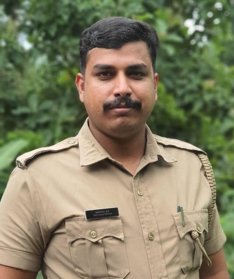 മുത്തേരി കേസിലെ അന്വേഷണ മികവിന് ഷഫീഖിന്  ബാഡ്ജ് ഓഫ് ഓണർ