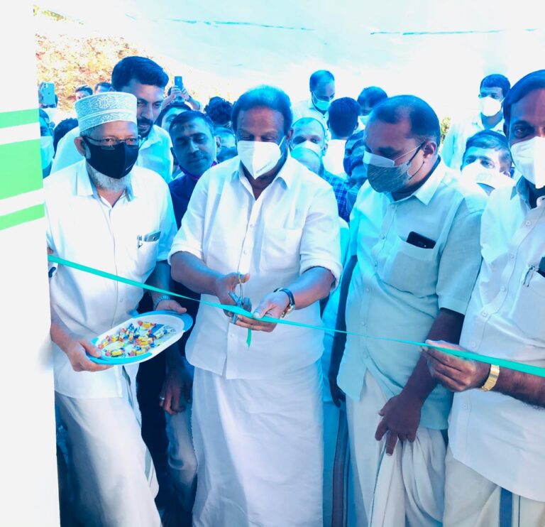 ബൈത്തുറഹ്‌മ പദ്ധതി പ്രകാരം നിർമിച്ച വീടിന്റെ ഉത്ഘാടനം കെ പി സി സി പ്രസിഡന്റ്‌ കെ. സുധാകരൻ നിർവഹിച്ചു