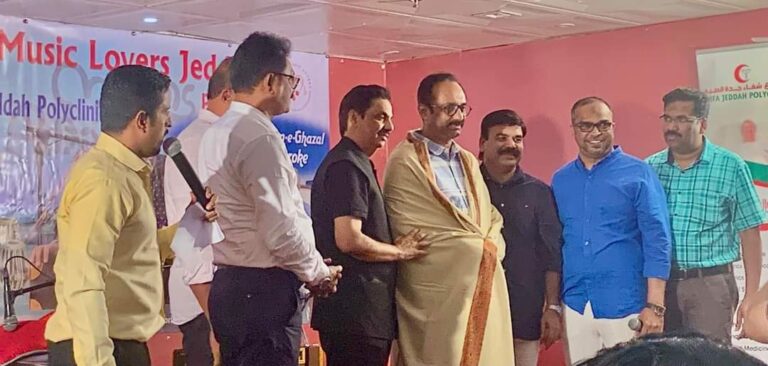 കാ​ലി​ക്ക​റ്റ് മ്യൂ​സി​ക് ല​വേ​ഴ്സ് സം​ഘ​ടി​പ്പി​ച്ച ‘ശാ​മേ ഗ​സ​ൽ’ സം​ഗീ​ത സാ​യാ​ഹ്നം ഏ​റെ ഹൃദ്യമായി