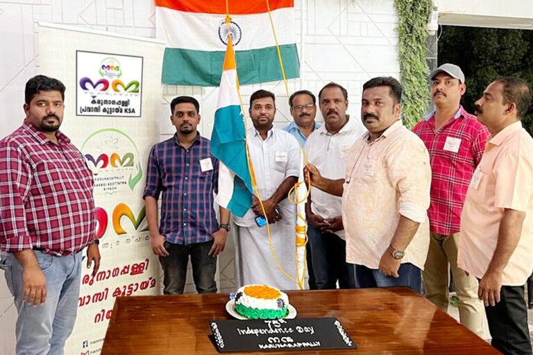 ഇന്ത്യൻ സ്വാതന്ത്ര്യദിനം ആഘോഷിച്ചു റിയാദിൽ പ്രവാസി കൂട്ടായ്മ