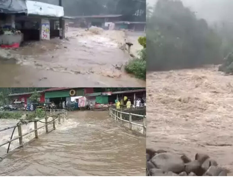 വനത്തിൽ ഉരുൾപൊട്ടിയതായി സംശയം; വിലങ്ങാട് മലവെള്ളപ്പാച്ചിൽ, ടൗണിൽ വെള്ളം കയറി