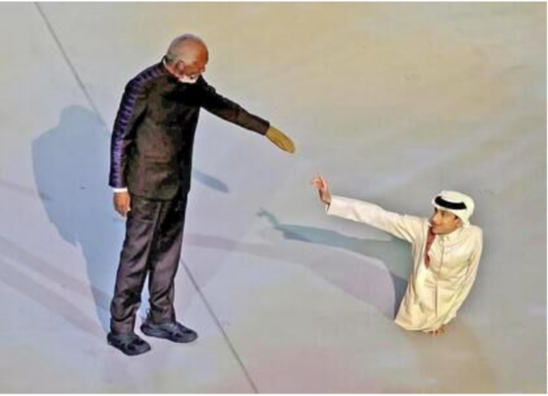 വൈകല്യത്തെ മറികടന്നു ഗാനിം :ഖത്തര്‍ ലോകകപ്പ് 2022ന്റെ അംബാസഡര്‍മാരിലൊരാള്‍