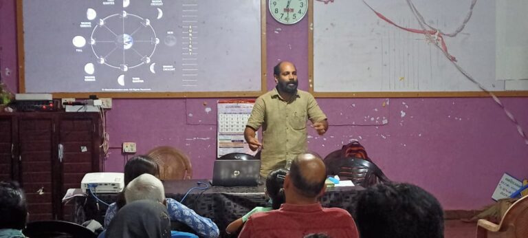 എടപ്പാൾ  BRC യിൽ ജ്യോതിശാസ്ത്ര ക്യാമ്പ് സംഘടിപ്പിച്ചു