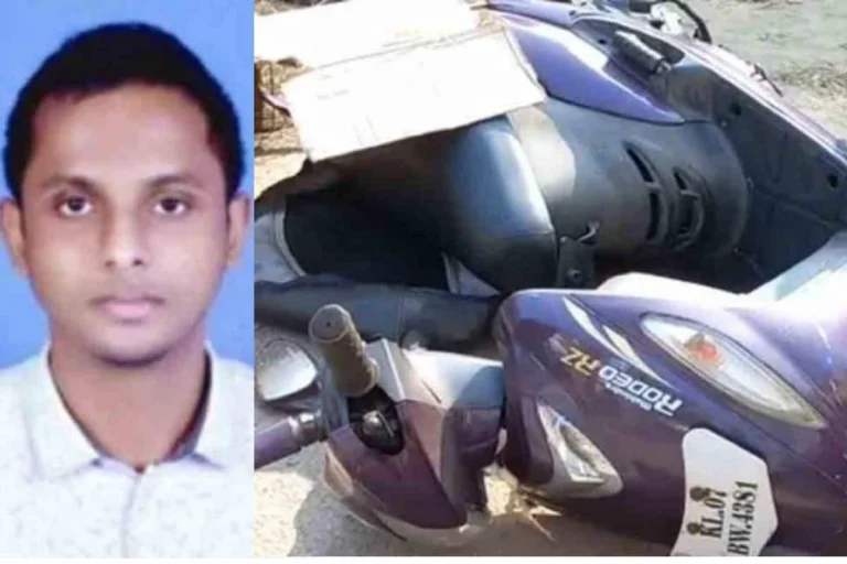 കോളേജിലേക്ക് പോകുന്നതിനിടെ വിദ്യാര്‍ഥി വാഹനാപകടത്തില്‍ മരിച്ചു
