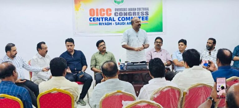 അഡ്വ: എം ലിജുവിന് ഒ.ഐ.സി.സി റിയാദ് സെൻട്രൽ കമ്മിറ്റി സ്വീകരണം നൽകി.