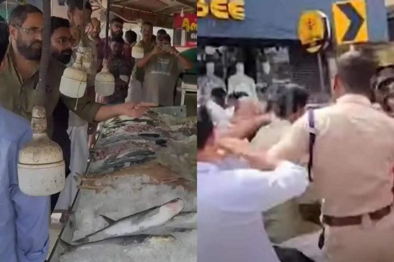 കട പൂട്ടിയില്ലെങ്കിൽ മണ്ണെണ്ണ ഒഴിച്ച് കത്തിക്കും’; മുക്കത്ത് സമരാനുകൂലികൾ മത്സ്യക്കട അടപ്പിച്ചു