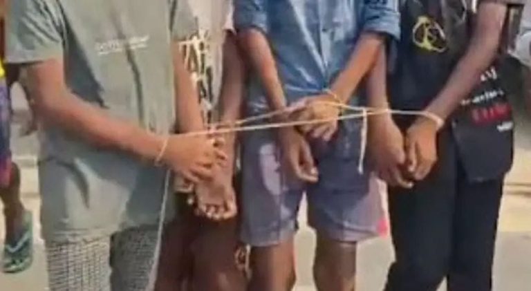 പയര്‍ മോഷ്ടിച്ചുവെന്ന് ആരോപിച്ച്‌ കുട്ടികളെ കൂട്ടിക്കെട്ടി തല്ലിച്ചതച്ചു; കേസെടുത്ത് പോലീസ്