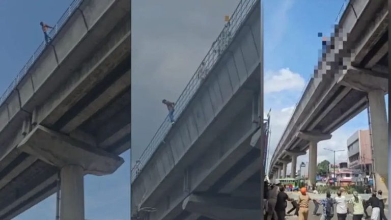 മെട്രോ പാലത്തിൽ നിന്ന് ചാടിയ യുവാവ് മരണപ്പെട്ടു