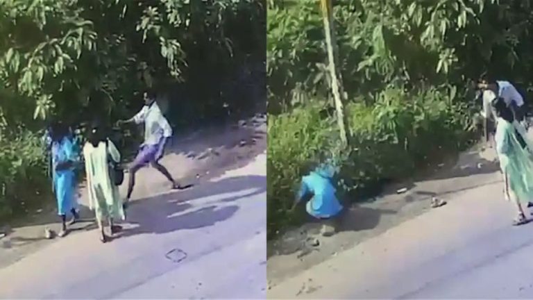 തിരുവമ്പാടിയിൽ നടുറോഡില്‍ സ്ത്രീയെ ചവിട്ടിവീഴ്ത്തി, പിന്നാലെ ഭീഷണി; മദ്യലഹരിയില്‍ യുവാവിന്റെ പരാക്രമം
