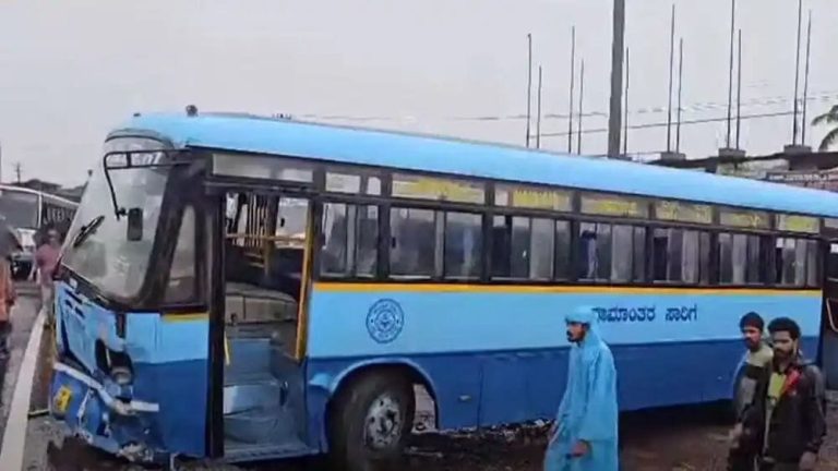 കാസര്‍കോട്ട് ബസ് നിയന്ത്രണംവിട്ട് ഓട്ടോയിലിടിച്ചു; ആറുപേര്‍ക്ക് ദാരുണാന്ത്യം.