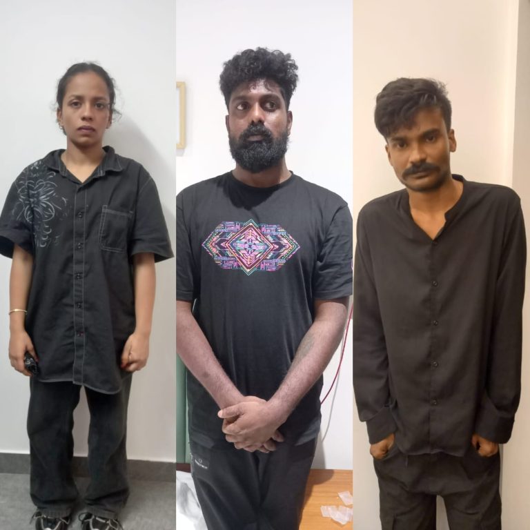 കോഴിക്കോട് വൻ ലഹരി വേട്ട , യുവതി അടക്കം മൂന്നുപേർ പിടിയിൽ. 